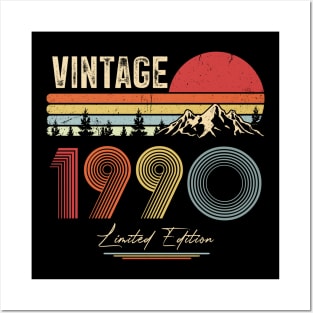 30th Birthday Gift T-Shirt - Retro Birthday - Vintage 1990 Posters and Art